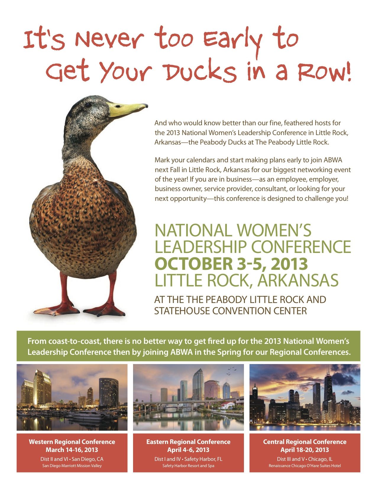 Click for a larger verion 2013 Conferences