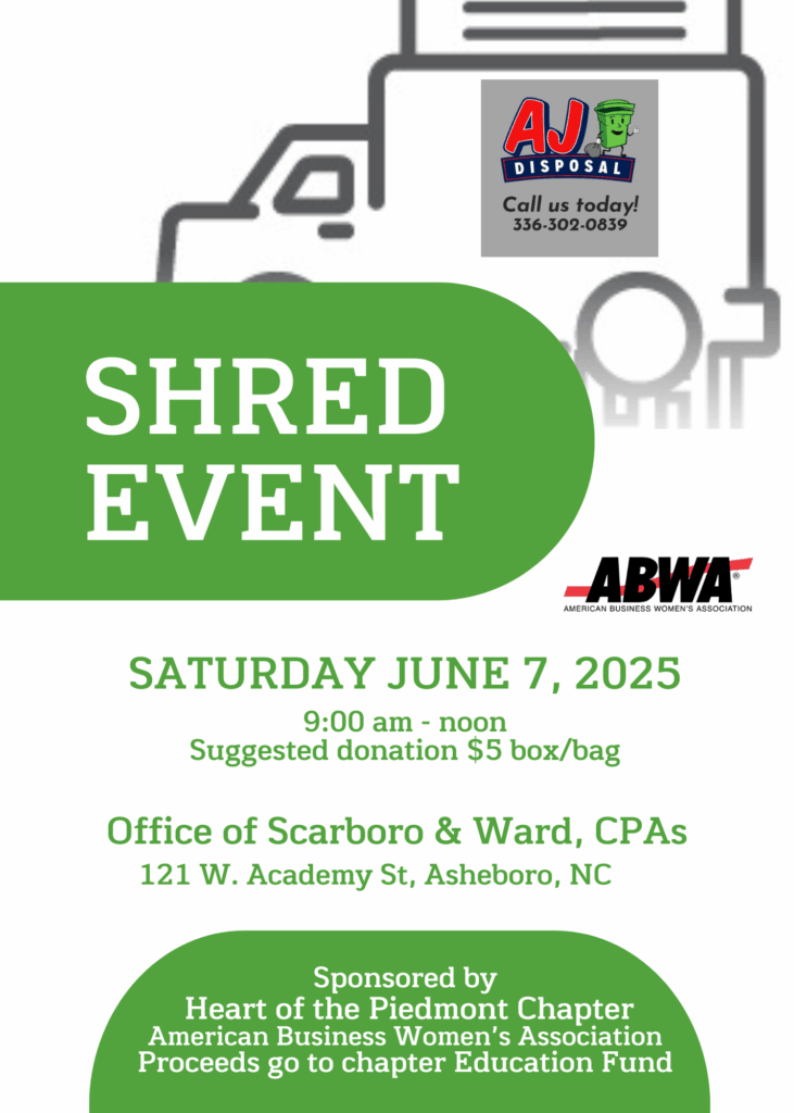 Shred Event flyer 6-7-25